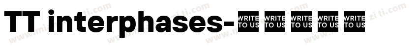 TT interphases字体转换